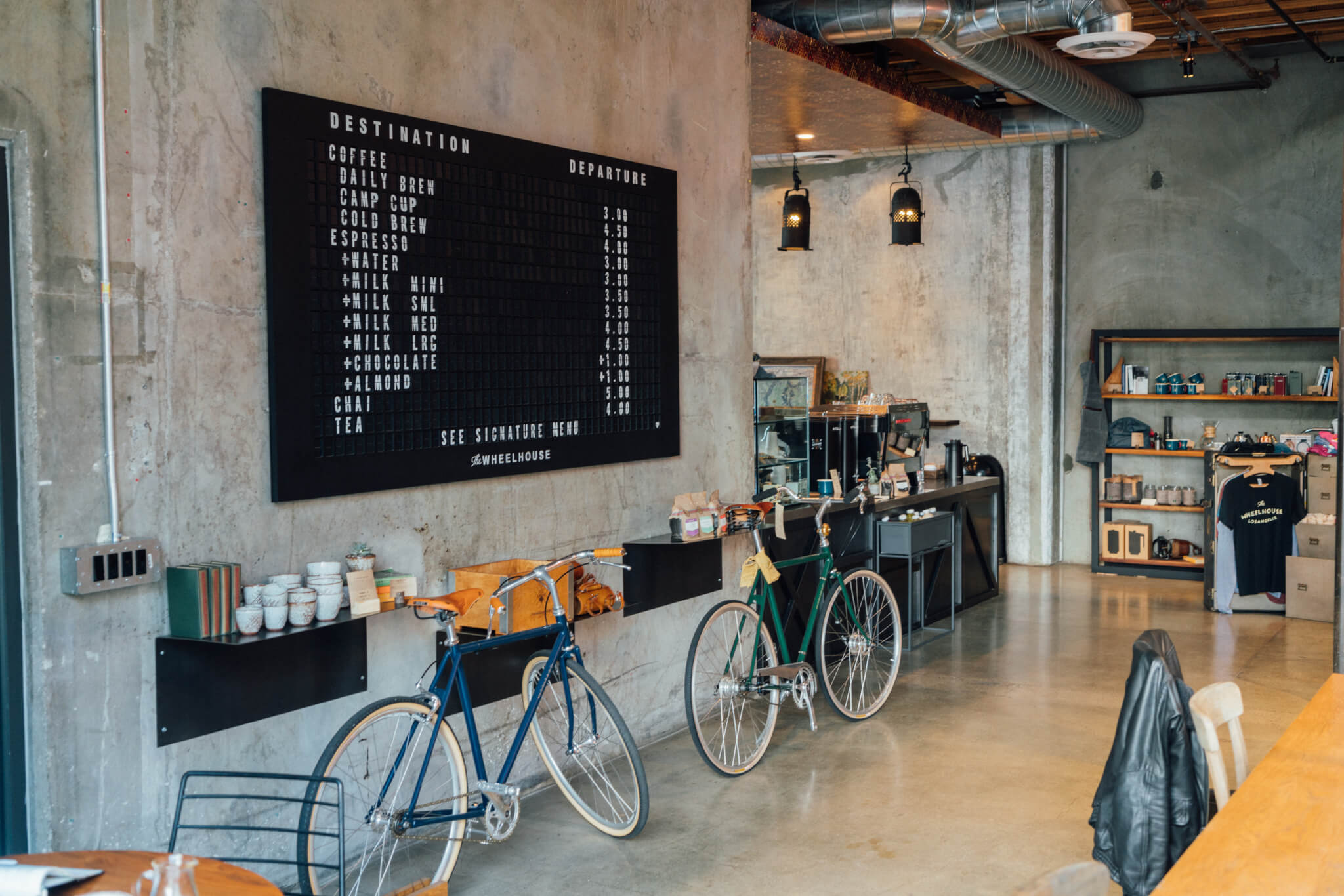 coffee-shop, bicycle