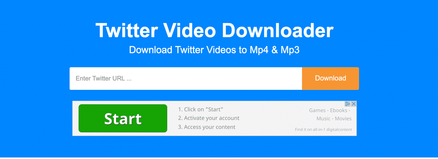Twitter Video Downloader - Download Twitter video to mp4