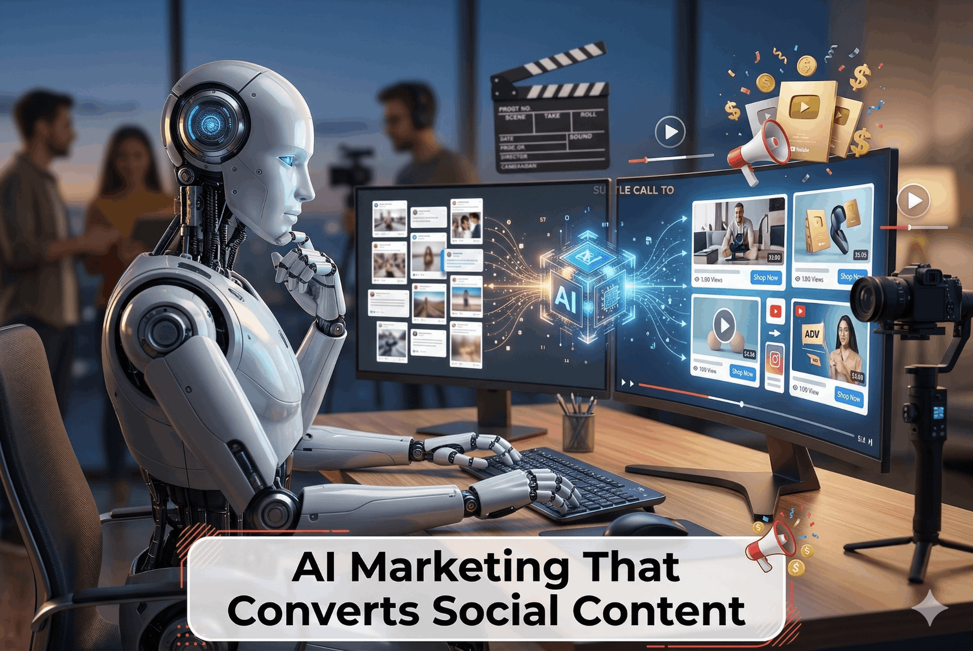 ai marketing that converts social content